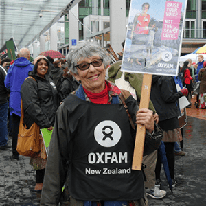 Diana at protest