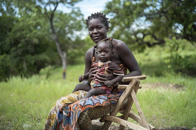 Beatrice and child, Uganda