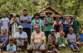 Villagers in the Solomon Islands