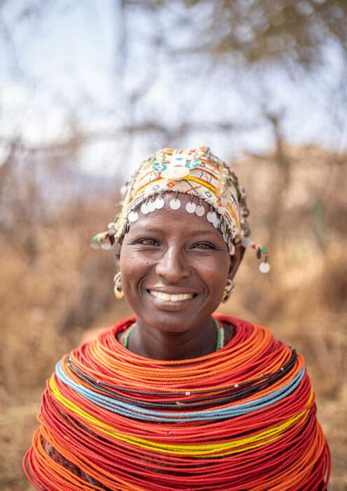 Kenyan women smiling