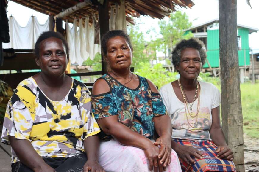 Three Soloman Island women