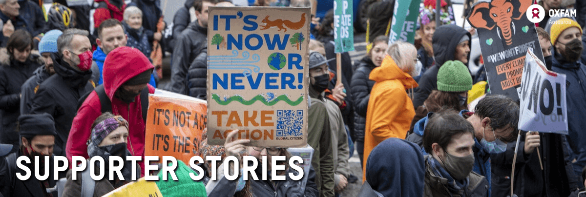 Supporter stories banner